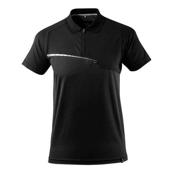 Mascot Advanced 17283 Short Sleeve Polo With Chest Pocket Preto 3XL