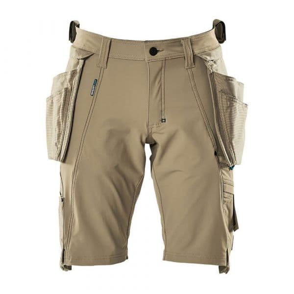 Mascot Advanced 17149 Short Trousers With Hanging Pockets Beige 48