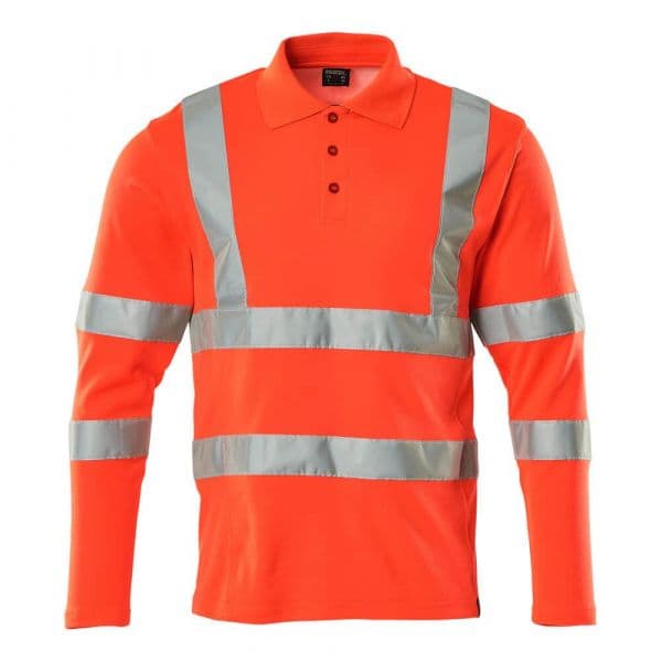 Mascot Safe Classic 18283 Long Sleeve Polo Laranja L