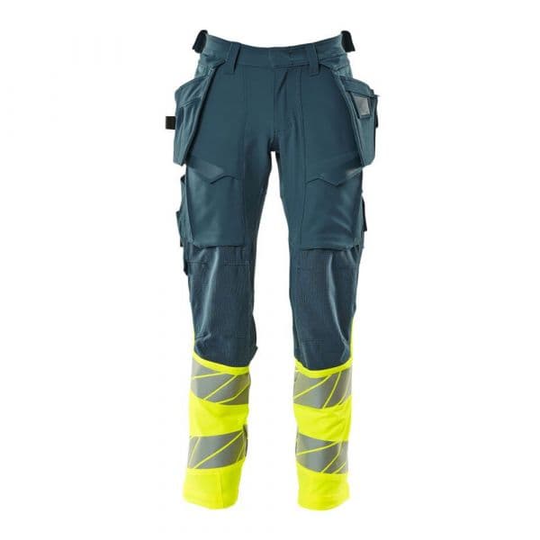 Mascot Accelerate Safe 19131 Big Trousers With Hanging Pockets Amarelo 49 / 32