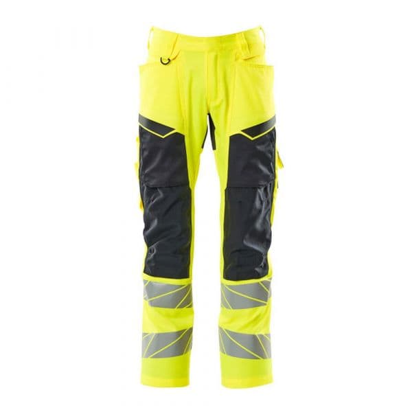 Mascot Accelerate Safe 19579 Big Trousers With Knee Pad Pockets Amarelo 50 / 35