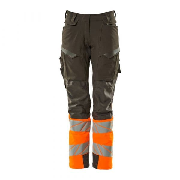 Mascot Accelerate Safe 19178 Big Trousers With Knee Pad Pockets Castanho 56 / 32