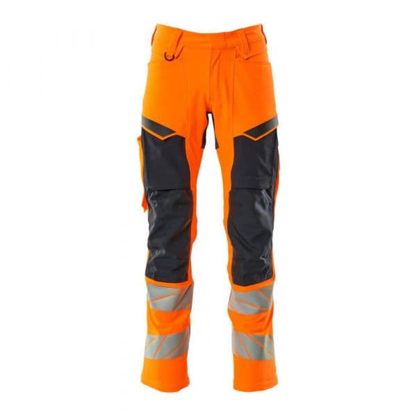Mascot Accelerate Safe 19479 Big Trousers With Knee Pad Pockets Laranja 47 / 35