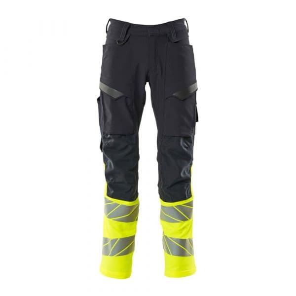 Mascot Accelerate Safe 19879 Big Trousers With Knee Pad Pockets Amarelo 58 / 30