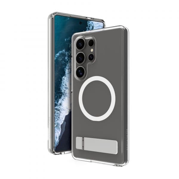 Dbramante1928 Capa Iceland Pro Qi2 Kick para Samsung Galaxy S25 Ultra Clear