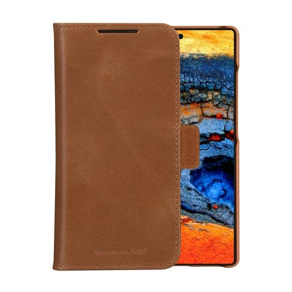 dbramante1928 Capa Flip para Samsung Galaxy S25 Ultra Canela