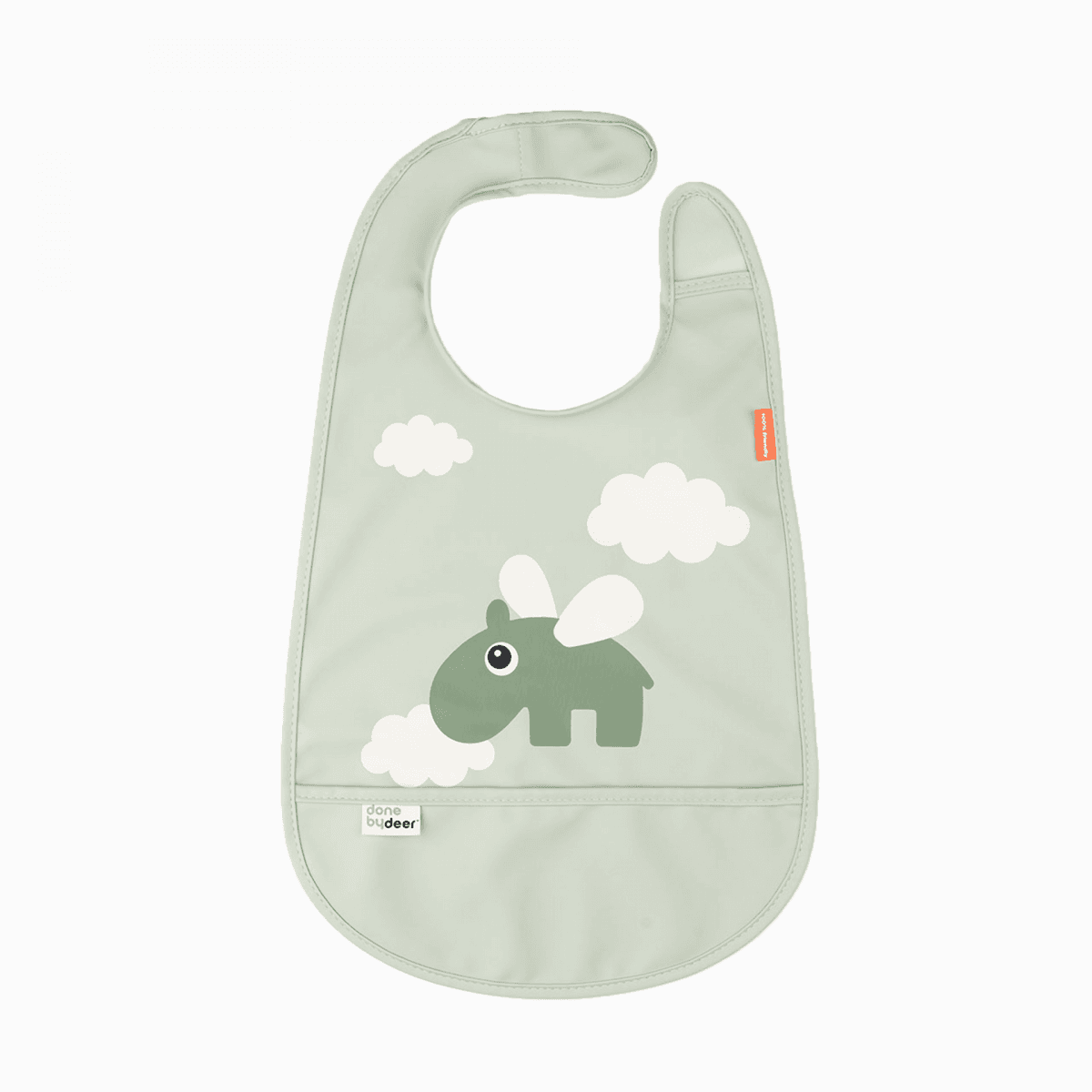 Done By Deer Babete com Velcro Happy Clouds Green