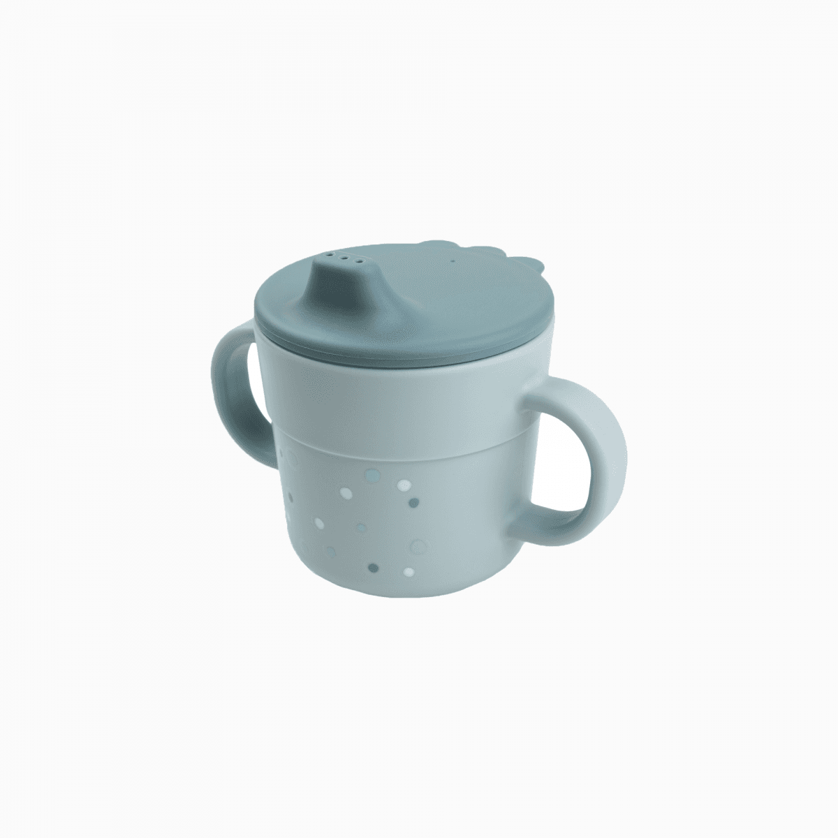 Done By Deer Copo Com Bico Spout Foodie Happy Dots Blue