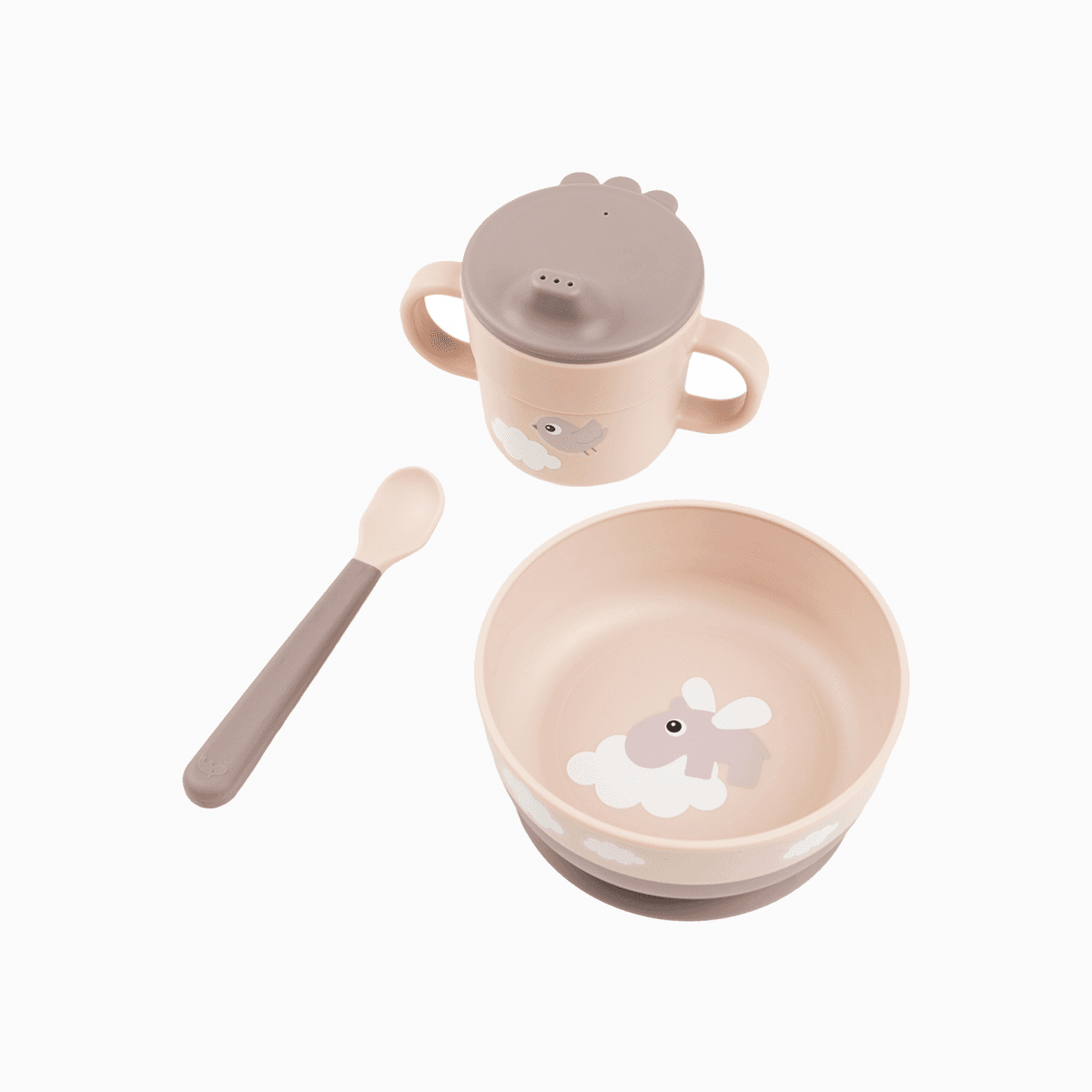 Done By Deer Conjunto Primeira Refeição Foodie Happy Clouds Powder