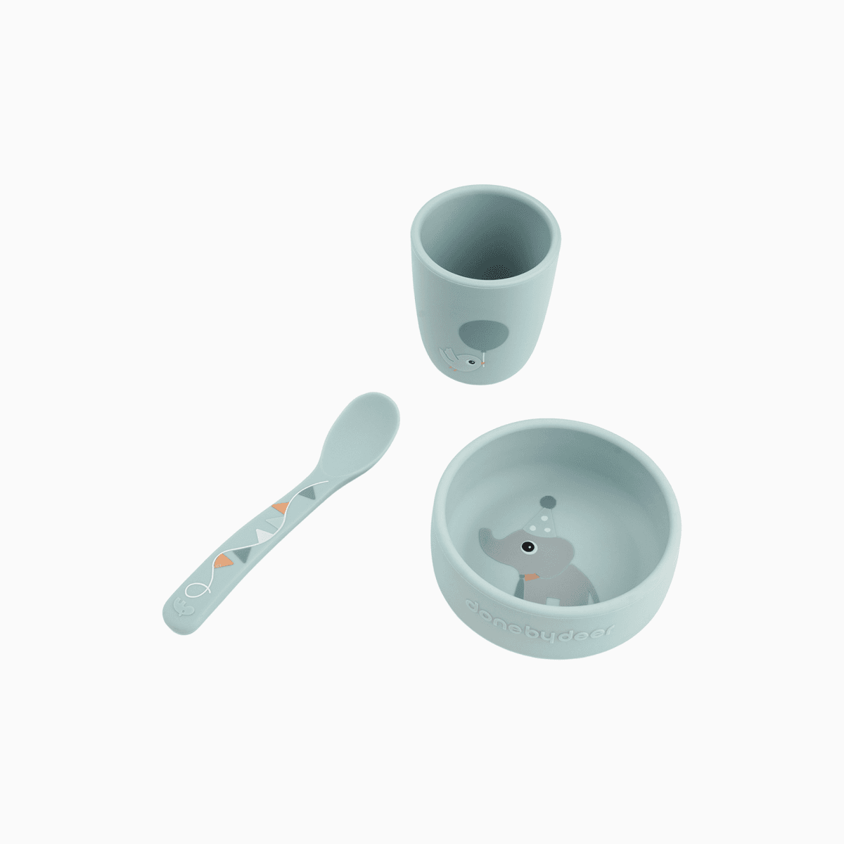 CONJUNTO DE PRIMEIRA REFEIÇÃO STICK&STAY CELEBRATION BLUE