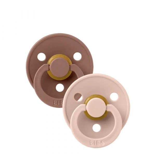 Bibs Colour Pack 2 Chupetas Látex 0-6M Woodchuck/Blush