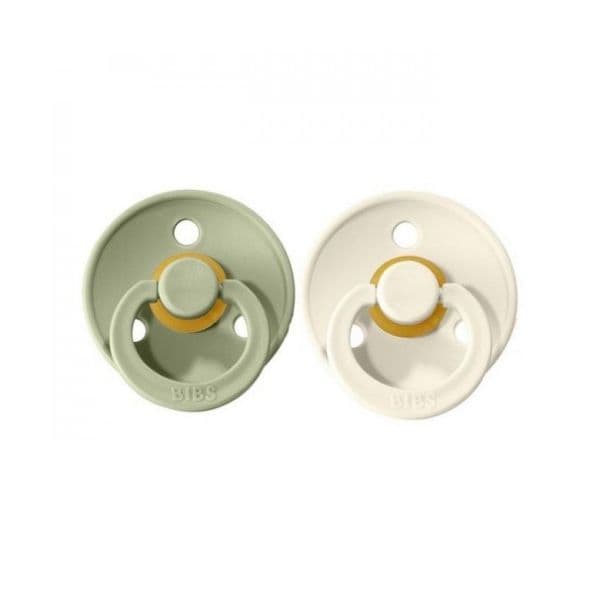 Bibs Pack 2 Chupetas Baby Sage/Ivory 18-36m