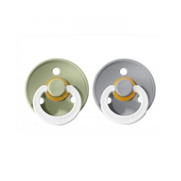 Bibs Colour 2 Chupetas Noturnas 18-36M Sage/cloud