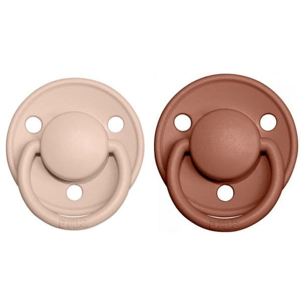 Bibs De Lux 2 Chupetas Silicone 0-3A Woodchuck/Blush