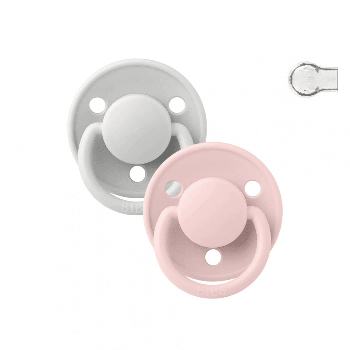 Bibs DE LUX 2 Chupetas Silicone 0-3 anos Haze/Blossom