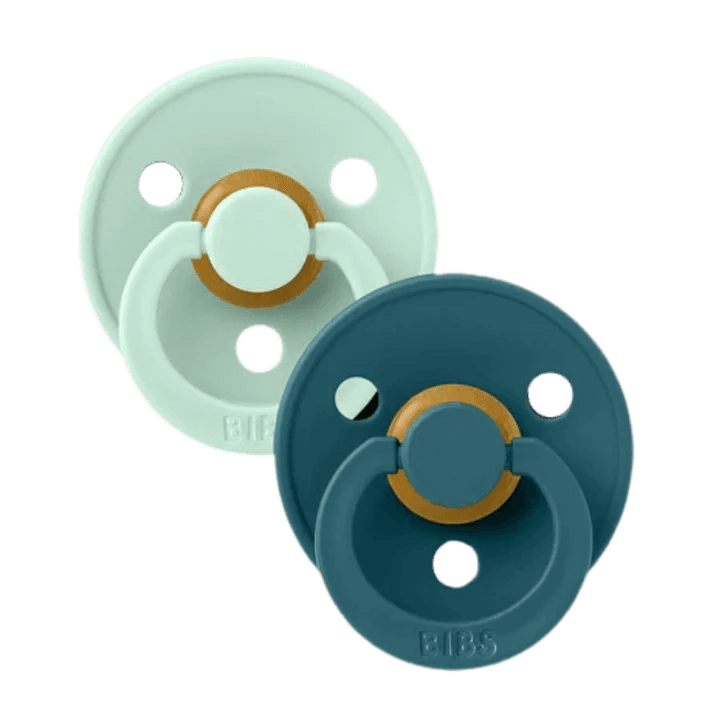 Bibs Colours 2 Chupetas Látex 0-6M Nordic Mint/forest Lake