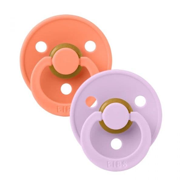 Bibs Colour 2 Chupetas 6-18M Papaya/Violet Sky