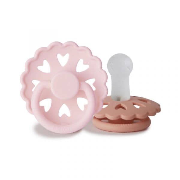 Frigg Fairytale Chupeta Silicone Rosa Bebé/coral 6-18M