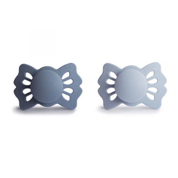 Frigg Lucky 2 Chupetas Silicone Slate e Powder Blue 0-6M