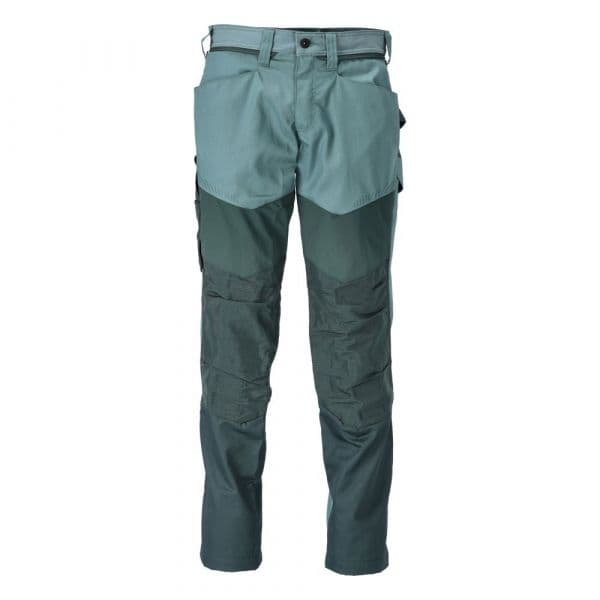 Mascot Customized 22479 Big Trousers With Knee Pad Pockets Verde 45 / 32