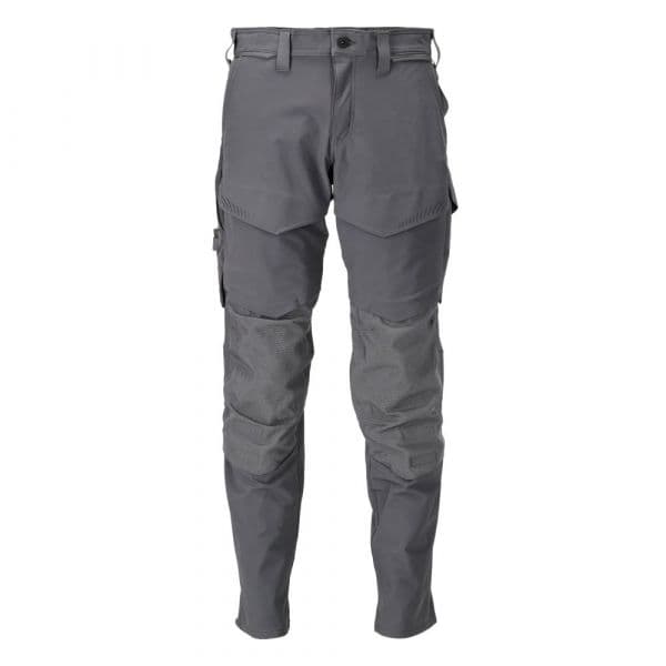 Mascot Customized 22378 Big Trousers With Knee Pad Pockets Cinzento 38 / 32