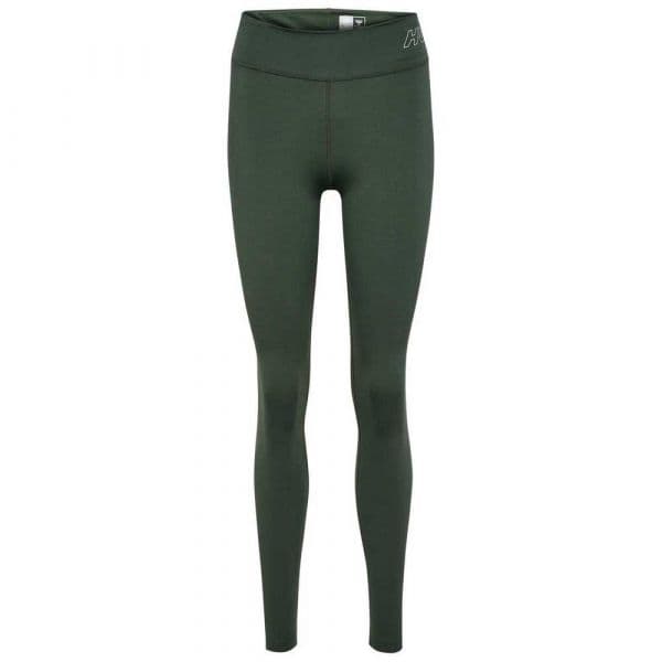 Hummel Te Fundamental Leggings Mid Waist Verde XL Mulher