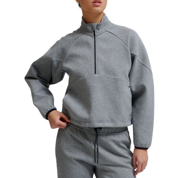Hummel Tech Fleece Boxy Half Zip Sweatshirt 228167-2006 M Cinzento