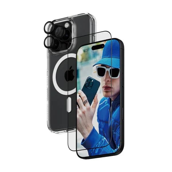 PanzerGlass Película 3 em 1 para iPhone 16 Pro Black
