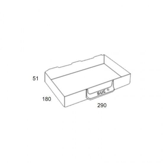 GAVETA P/CAIXA Nº4 180x290x51MM SUC