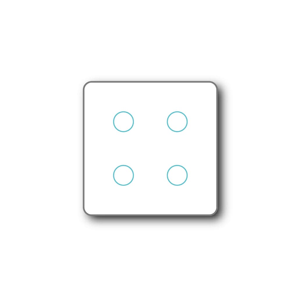 Smartify vPRO Comando de Cenários 4 Botões (12 Cenários) Zigbee Branco - SYPC04ZBBR