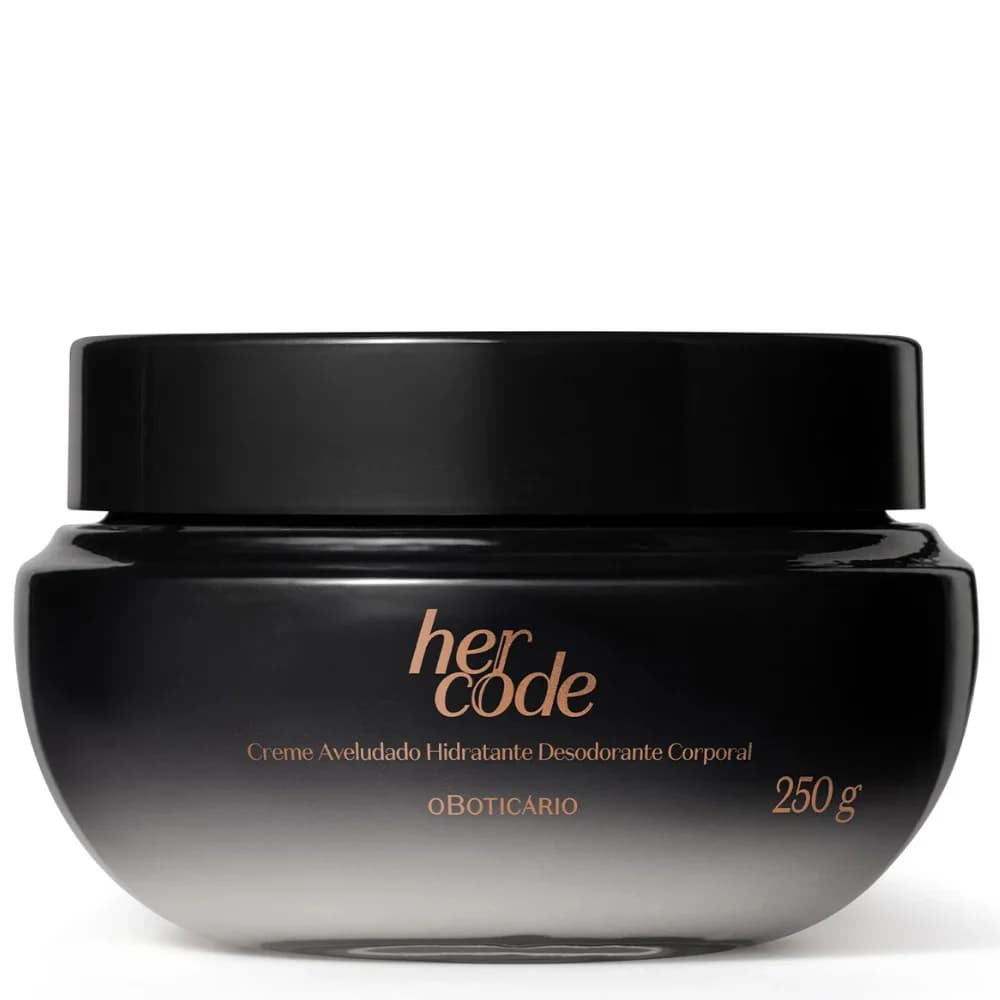 O Boticário Creme Aveludado Hidratante Corporal Her Code 250g