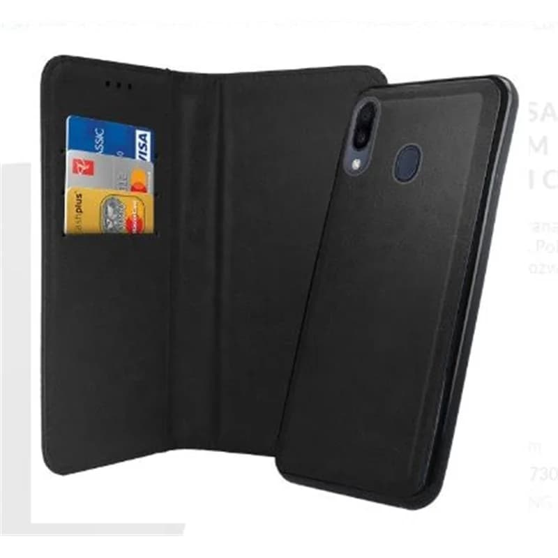 Capa Livro Samsung Galaxy M20 Vennus Twin 2 In 1 Black