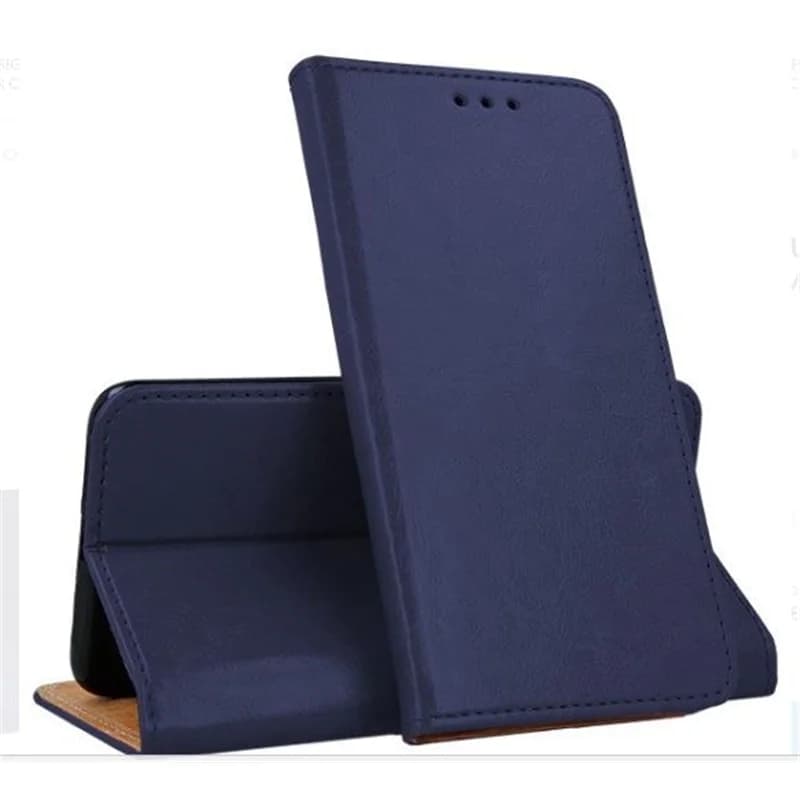 Capa Livro Samsung A80/A90 Couro Italiano Navy