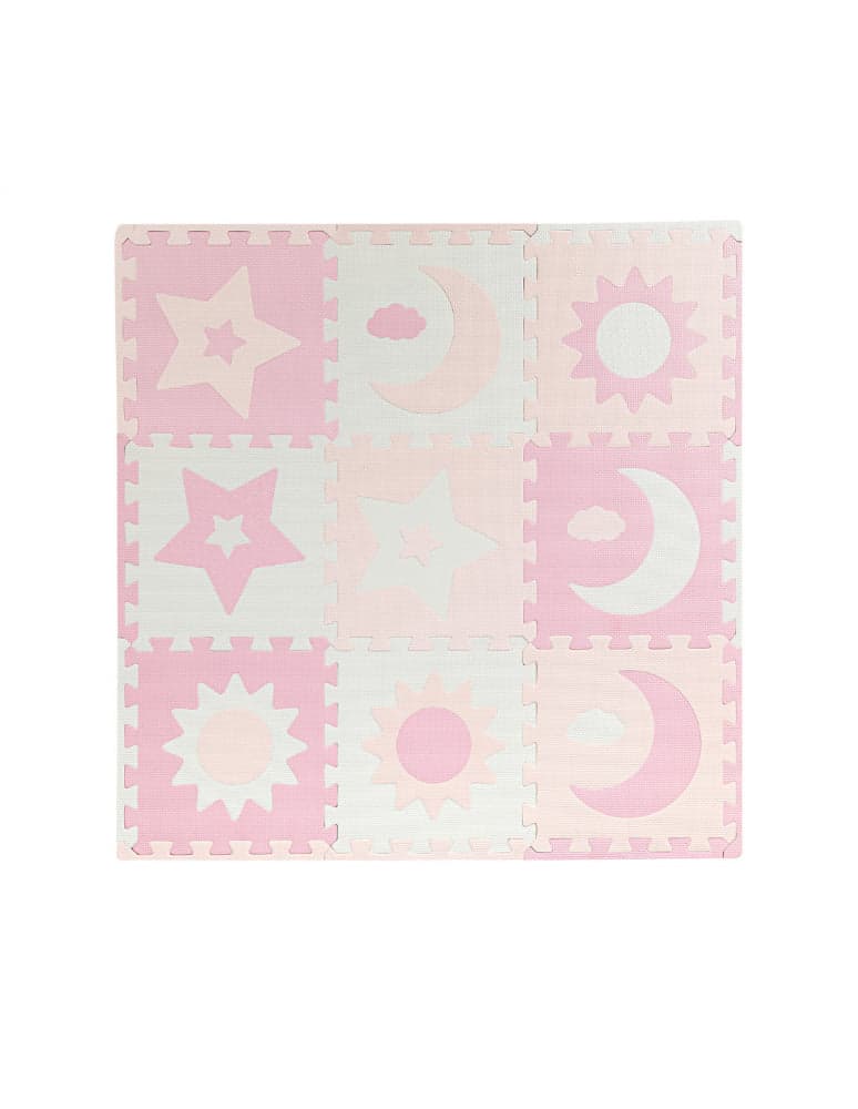 Tapete Puzzle Sensorial 3D Momi Nebe Pink