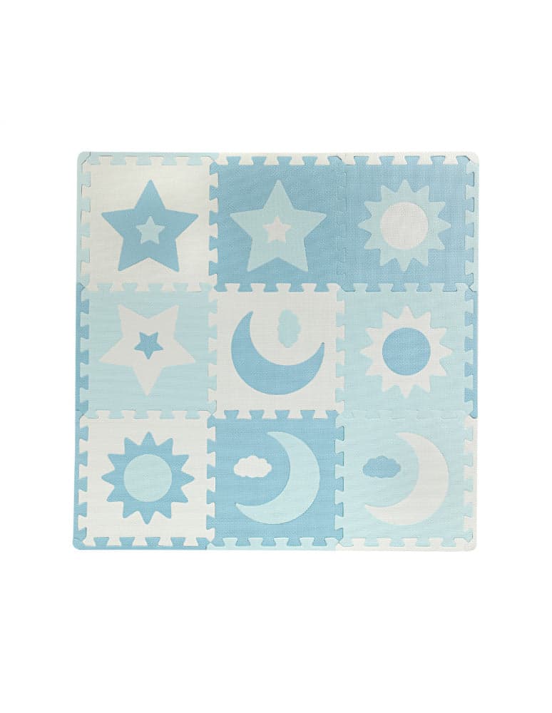 Tapete Puzzle Sensorial 3D Momi Nebe Blue