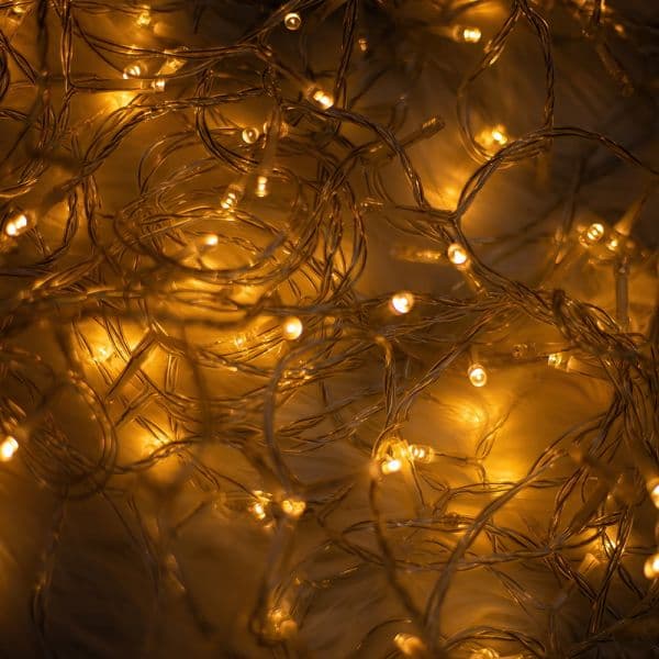 Luzes LED 240led 19,2m Branco Quente