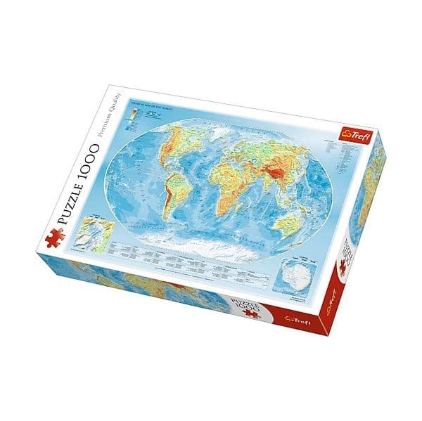 Trefl Puzzle 1000 Peças Mapa Mundo 10463