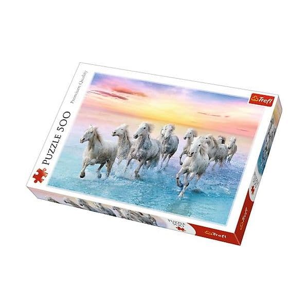 Trefl Puzzle Cavalos Brancos a Galopar (500 Peças)