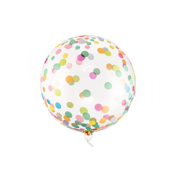 Partydeco Balão Foil Cristal Bolinhas Multicor - 530174016