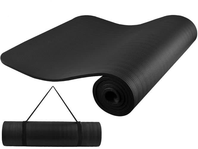 TAPETE DE GINÁSTICA, YOGA E PILATES PRETO