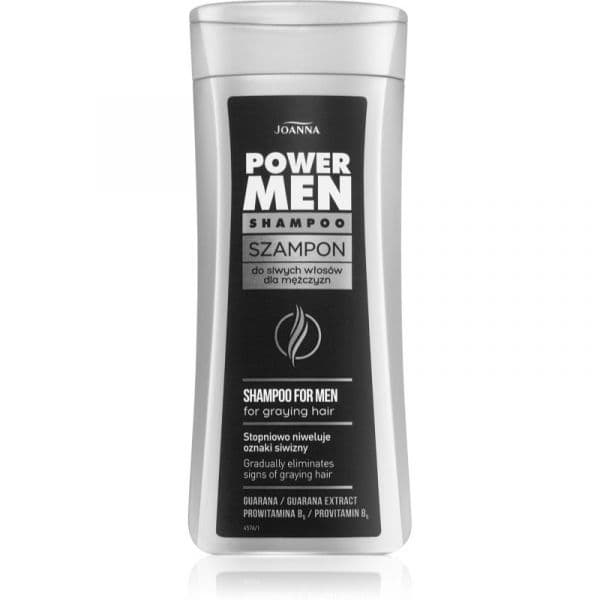 Joanna Power Men Shampoo para Cabelos Brabcos e Cinza 200ml