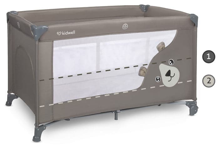 Cama de viagem 2 níveis Kidwell Blissy Duo Beige