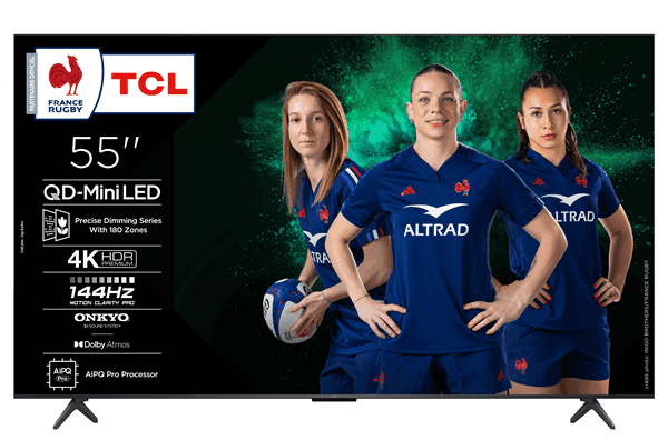 TV TCL 55" 55C6K UHD Miniled QLED 4K Google TV