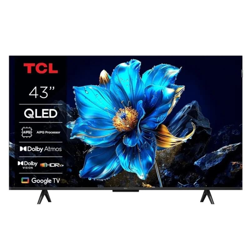 TV TCL 43" 43P7K UHD QLED Google TV Smart TV 4K