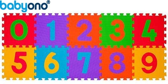 Baby Ono - Puzzle em espumas 10pcs números