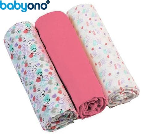 Baby Ono - Fraldas de Musselina Rosa - BO535/03