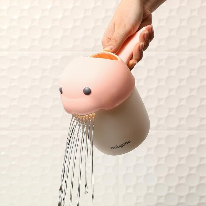 Baby Ono - Copo para enxaguar champô rosa