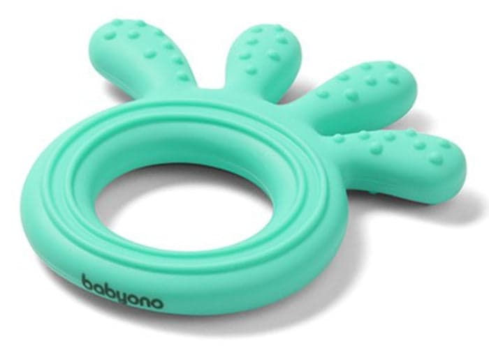 Mordedor de silicone Baby Ono Octopus Menta