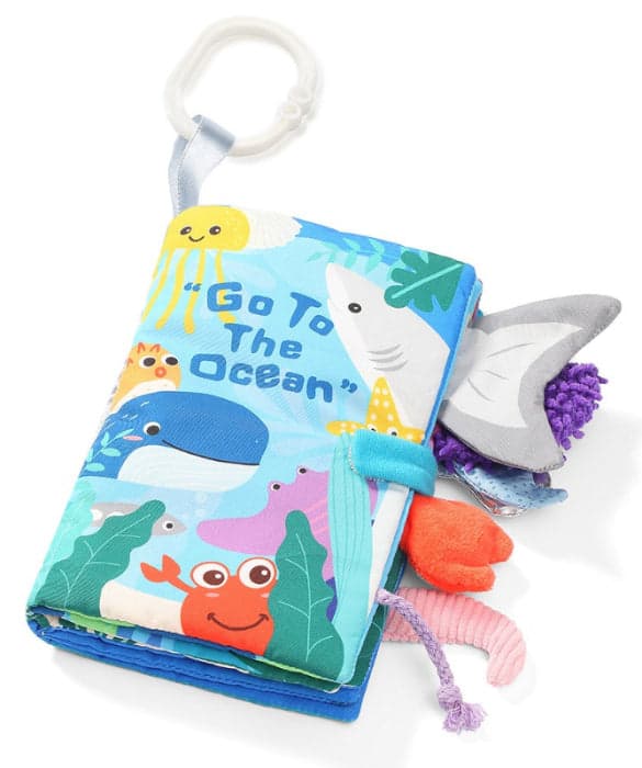 BabyOno Have Fun Go To the Ocean Livro Contrastante Educativo