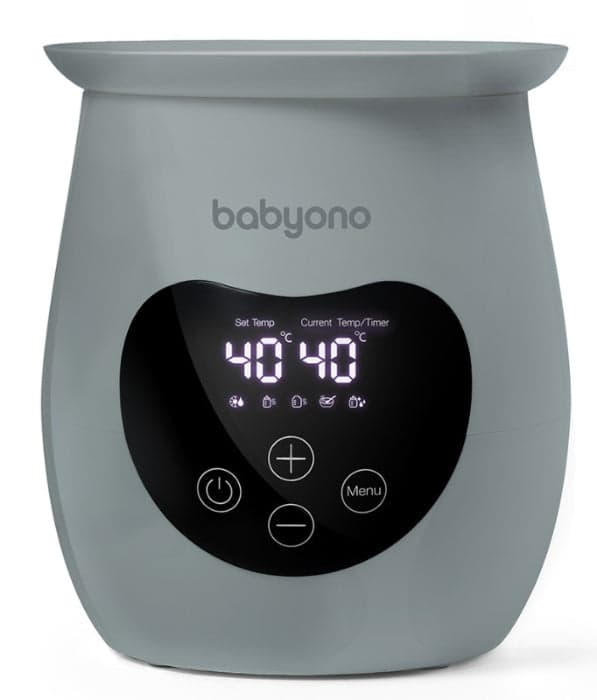 Aquecedor e esterilizador digital Honey Baby Ono Cinza
